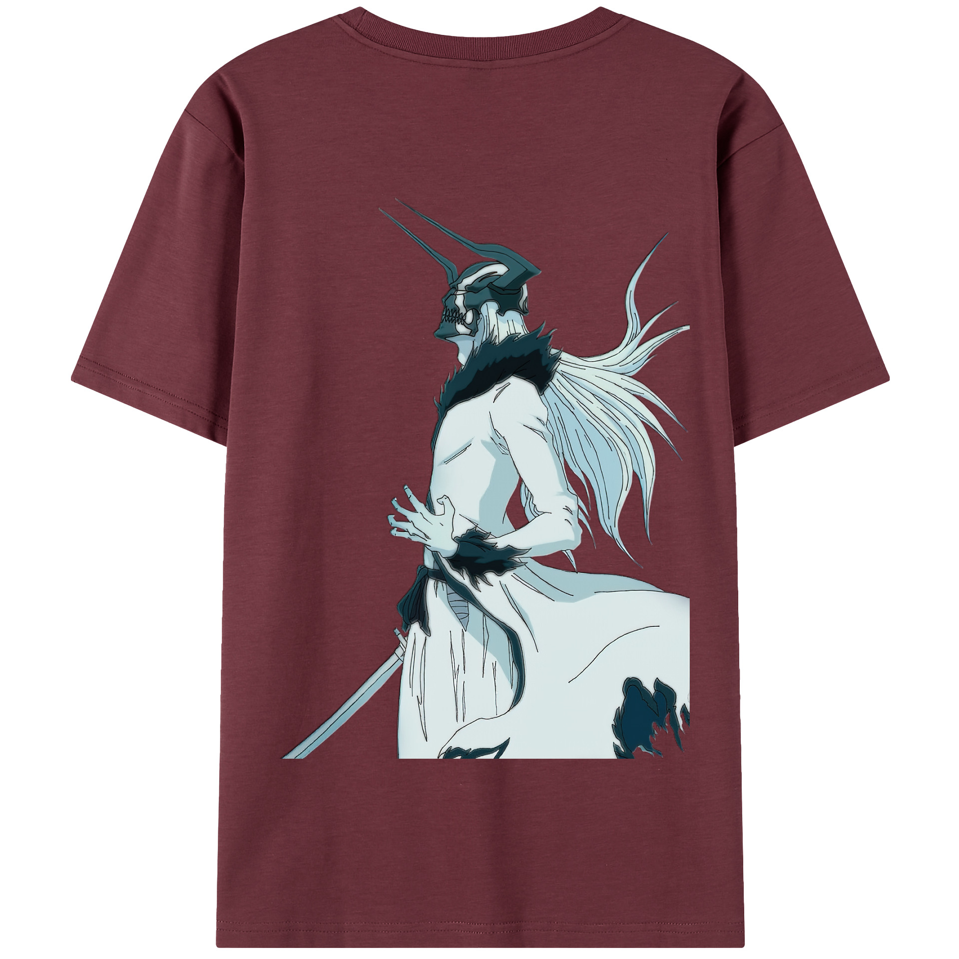 （画像用） ブリーチ 黒崎一護（くろさき いちご）BLEACH Kurosaki Ichigo 綿100％半袖Tシャツ（背面プリント）